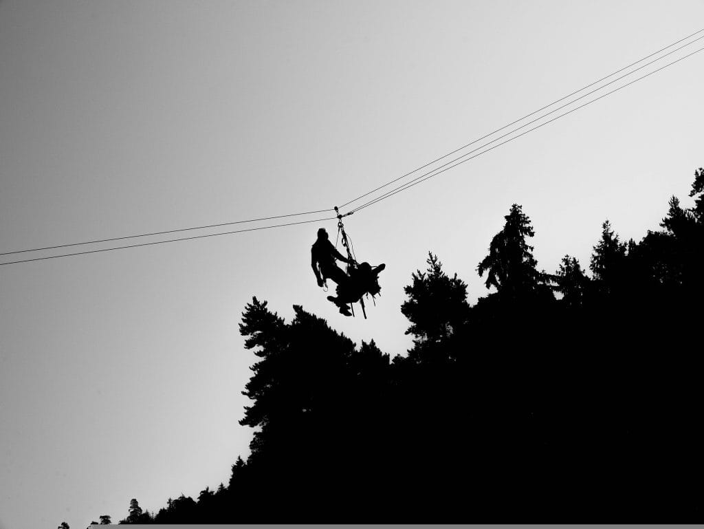 work at height for tv production complex ropes environment